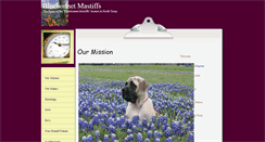 Desktop Screenshot of bluebonnetmastiffs.com